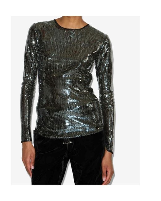 Isabel Marant Black Top Hilda Top