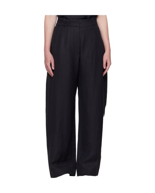 Studio Nicholson Black Belt Loops Slacks