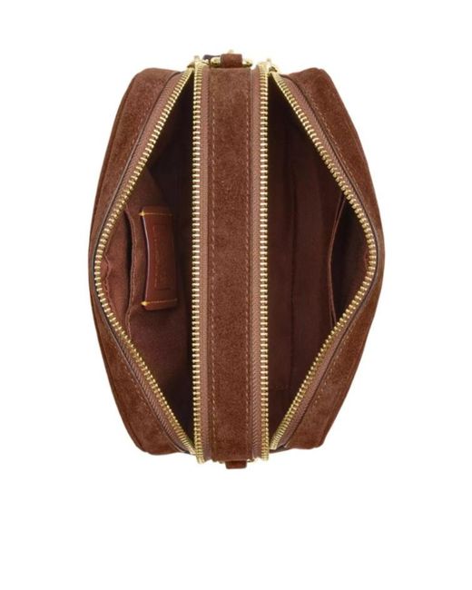 COACH Brown Mini Carey Crossbody Bag