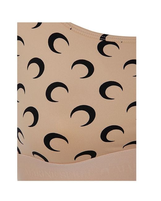 MARINE SERRE Natural Moon Jersey Sport Bra