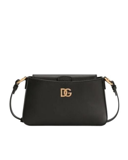 Dolce & Gabbana Black Logo Plaque Phone Bag