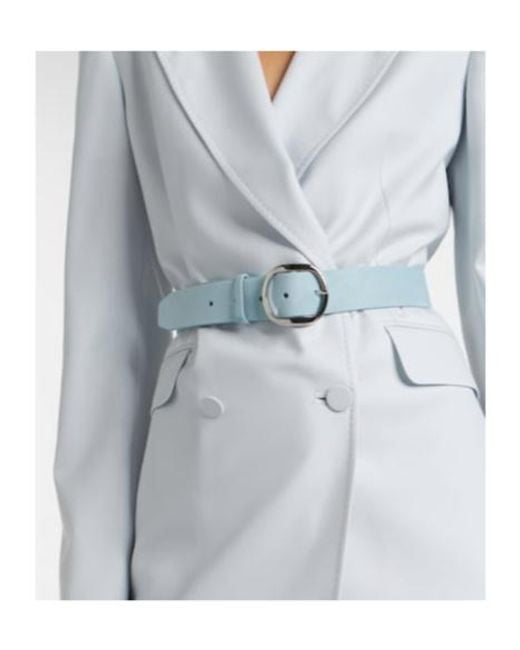 Gabriela Hearst Blue Elster Suede Belt