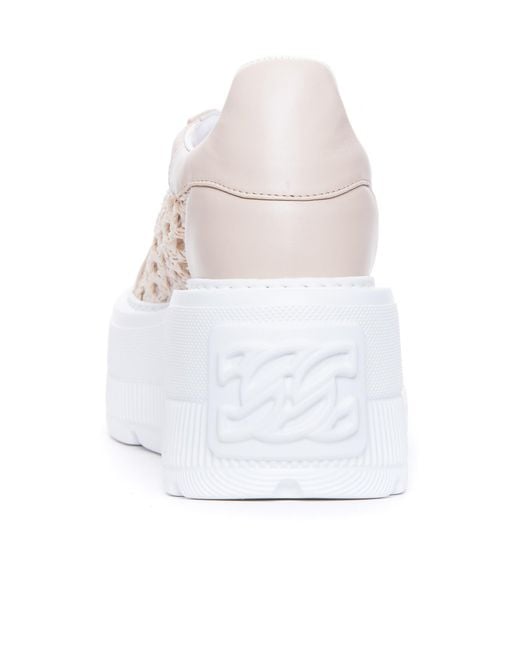Casadei White Nexus Versilia Sneakers