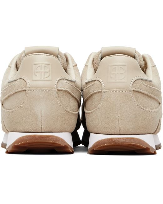 Anine Bing Natural Spliced Sneakers