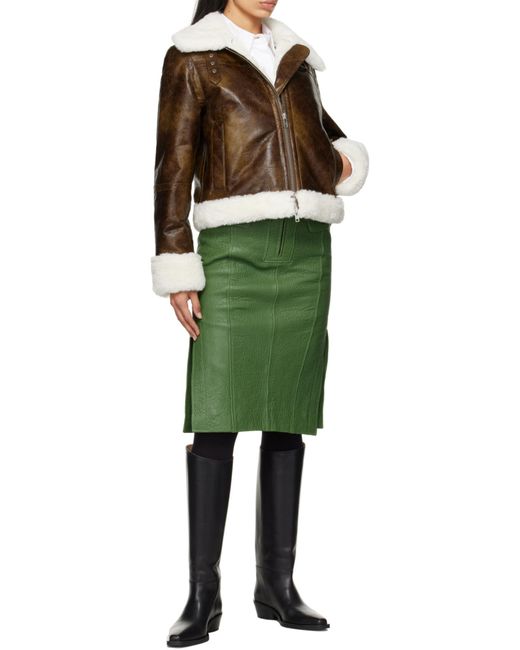 Stand Studio Brown Lorelle Zipped Jacket