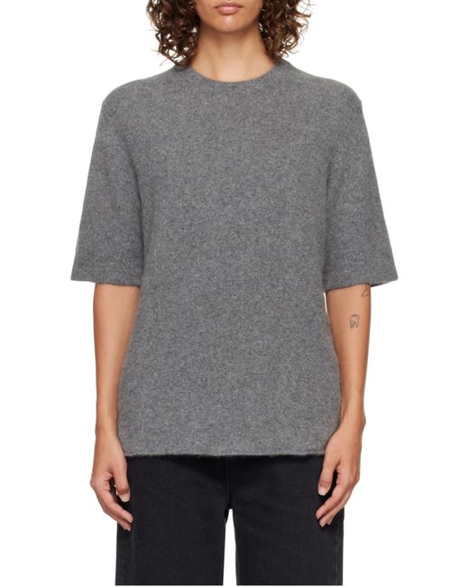 Loulou de Saison Gray Raven Crewneck Knitwear