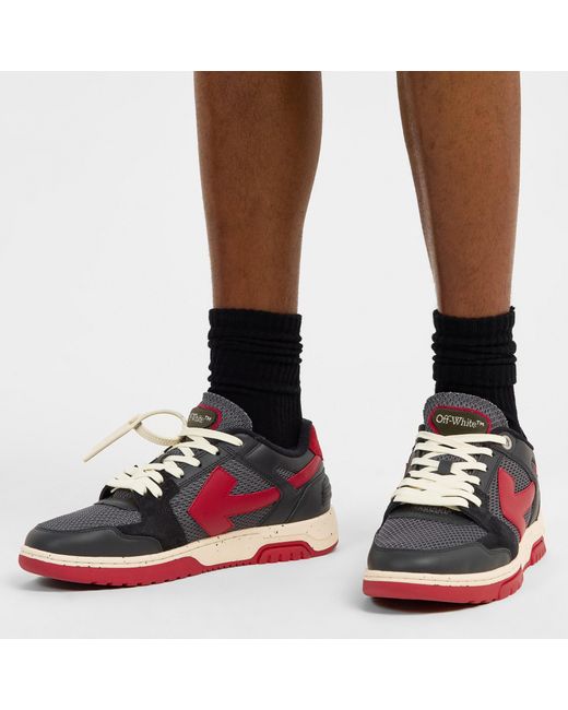 Off-White c/o Virgil Abloh Red Low-Top Sneakers for men