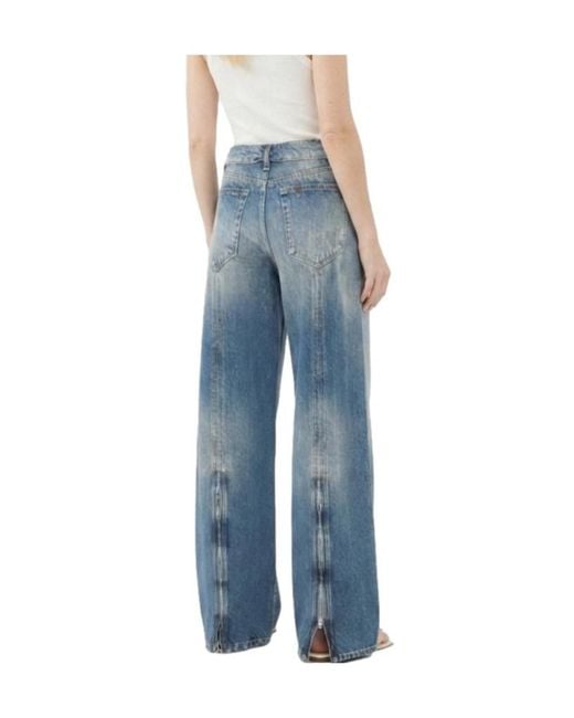 Liu Jo Blue Wide-Leg Jeans