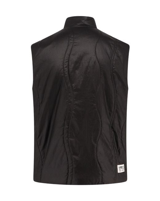 Herno Black Laminar Quilted Vest Jacket for men