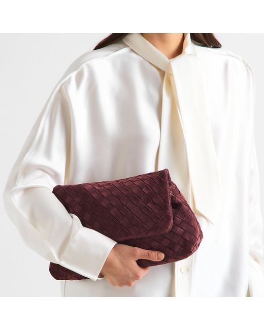 Bottega Veneta Purple Suede Mini Bag