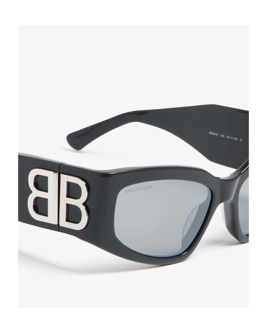 Balenciaga White Eyewear Bossy Cat-Eye Frame Sunglasses