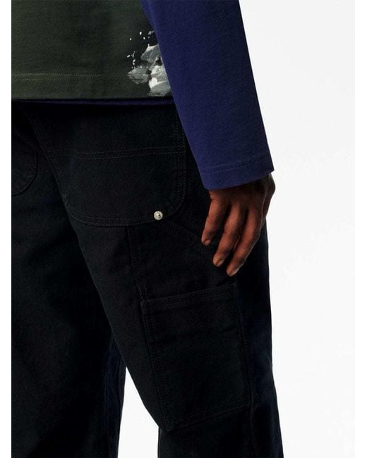 Heron Preston Blue Carpenter Wide Leg Jeans for men