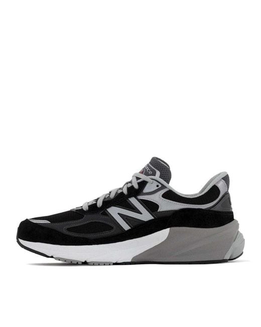 New Balance Black 990V6 Lace-Up Sneakers for men