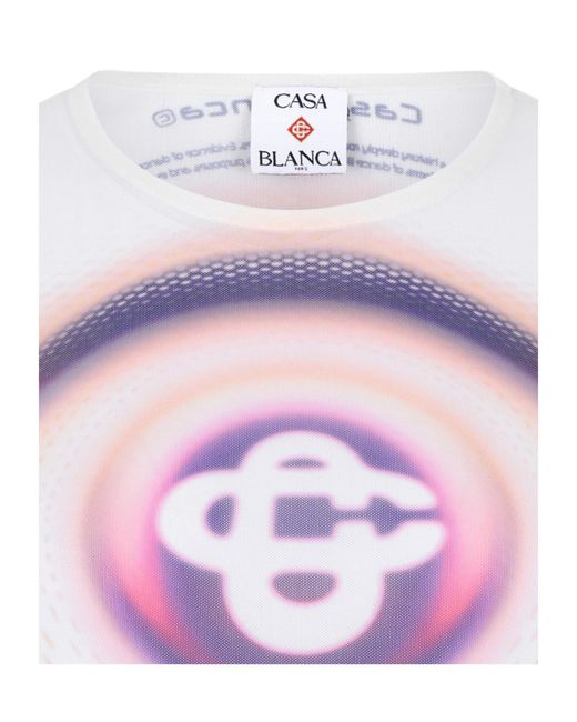 Casablanca Pink Graphic-Print T-Shirt