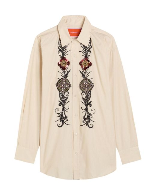 LaDoubleJ Natural Embroidered Better Than Your Boyfriend's Shirt
