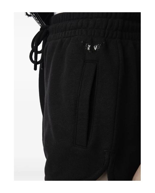 Zadig & Voltaire Black Drawstring Shorts