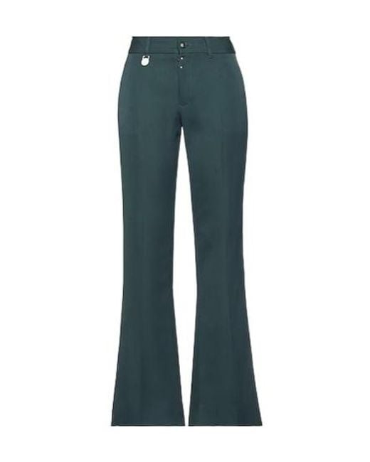 MM6 by Maison Margiela Blue Minimalist Solid Trousers