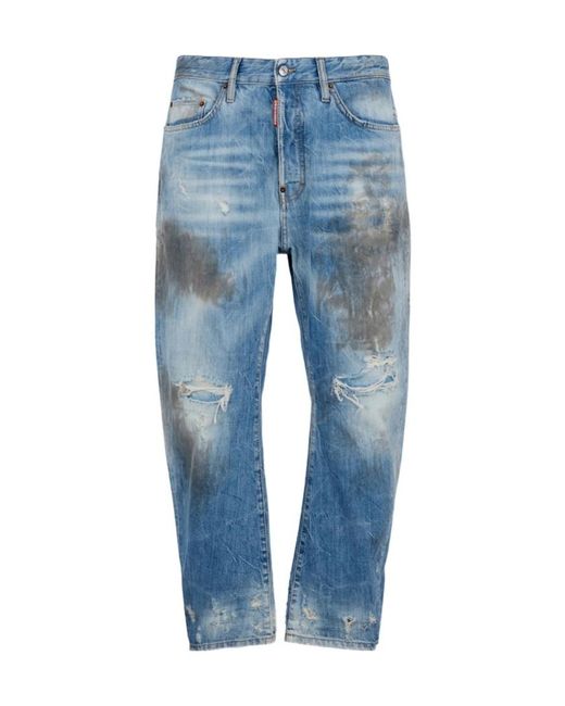 DSquared² Blue Belt Loop Jeans for men