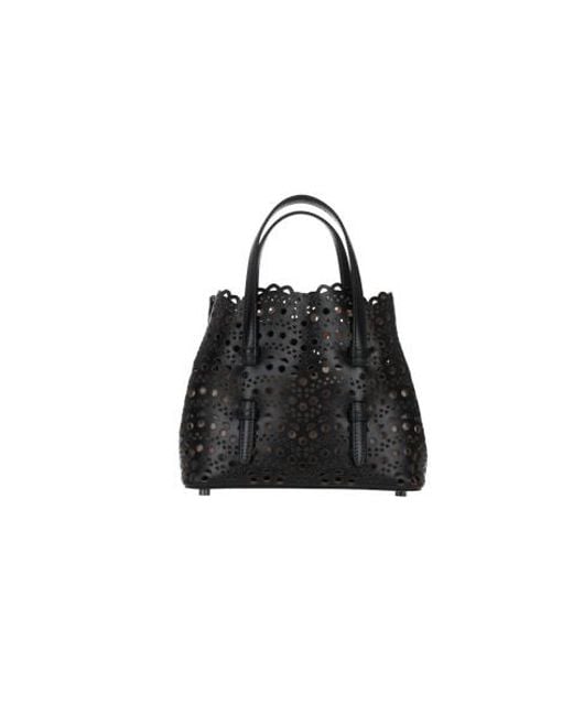 Alaïa Black Alaïa Mina 20 Small Tote Bag