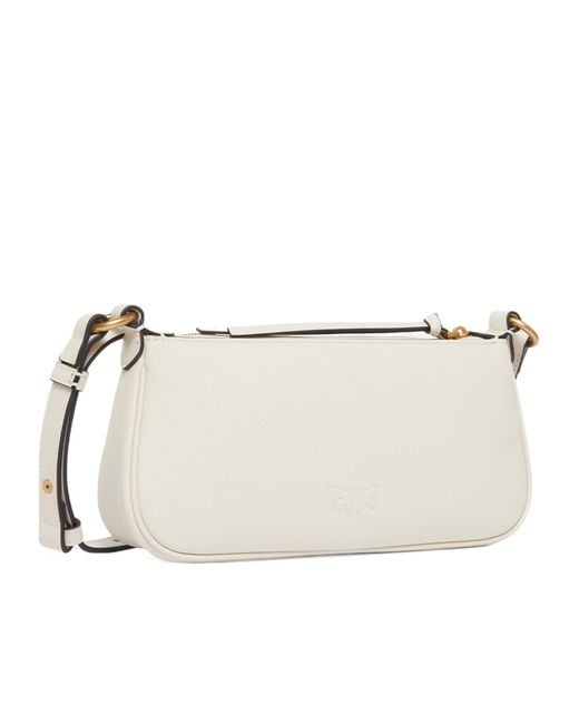 Pinko Natural Half Moon Mini Crossbody Bag