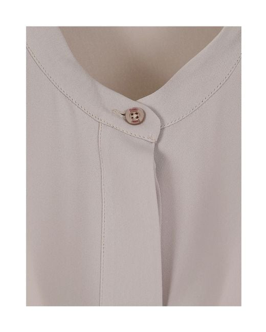 Herno Gray Lucent Cady Top