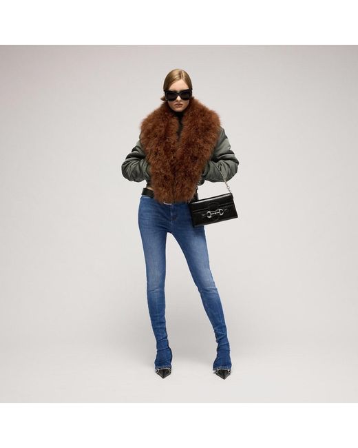 Gucci Blue Fitted Stretch Jeans
