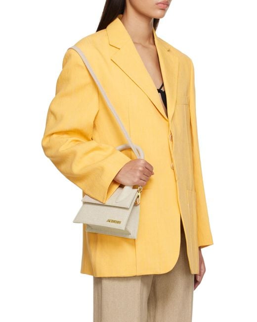 Jacquemus Yellow La Veste D'Homme Linen Blend Blazer