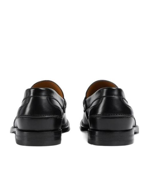 Gucci Black Elegant Low-Cut Loafer With Horsebit for men