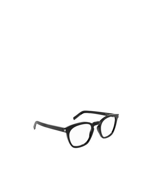 Saint Laurent White Eyewear Square Frame Glasses for men