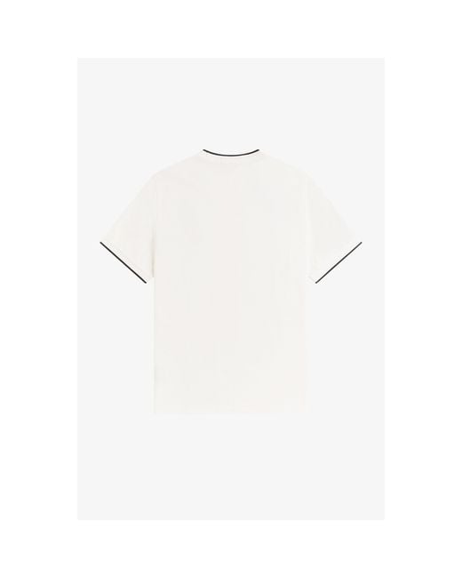 Fred Perry White Shortsleeve Tshirt for men