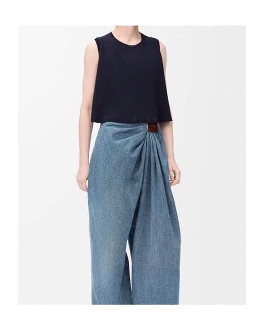 Loewe Blue Sleeveless Jumper