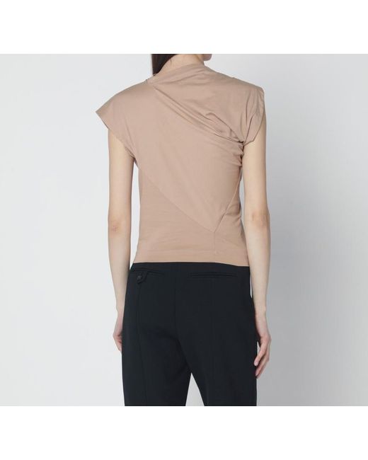 Vivienne Westwood Natural Asymmetric Short-Sleeved T-Shirt