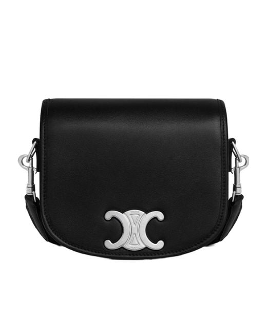 Céline Black Small Besace Strap Triomphe for men
