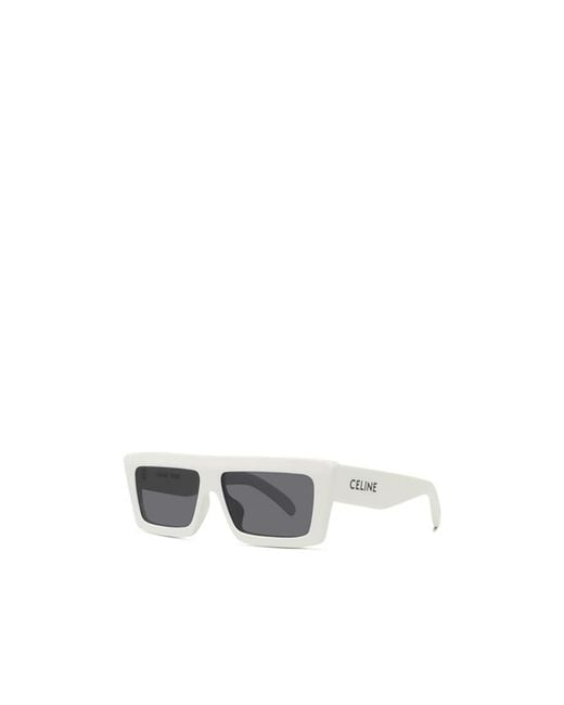 Céline White Logo Sunglasses