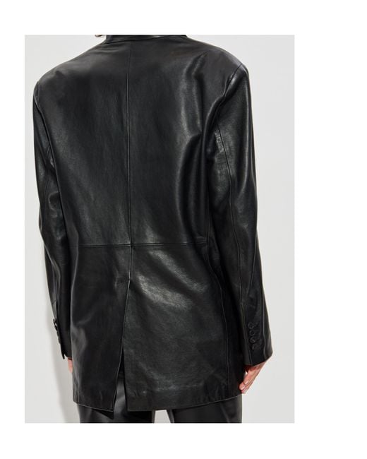 The Attico Black Leather Jackets