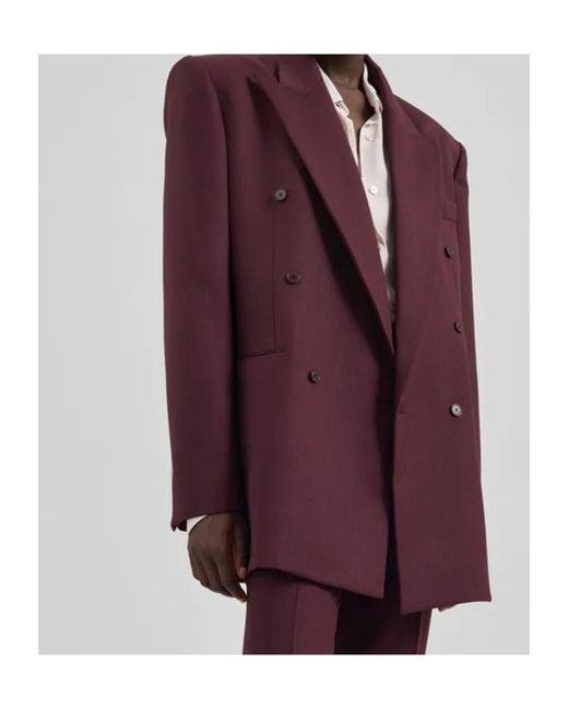 Frankie Shop Purple Monterey Structured Blazer