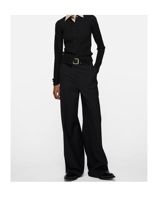 Acne Black Button Knitted Cardigan