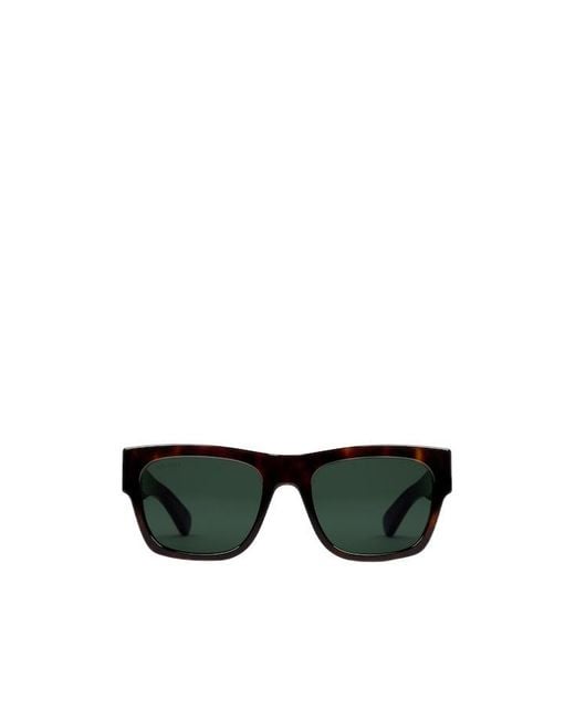 Gucci Black Square Frame Sunglasses for men