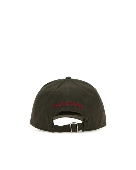 DSquared² Red D2 Worldwide Baseball Cap for men