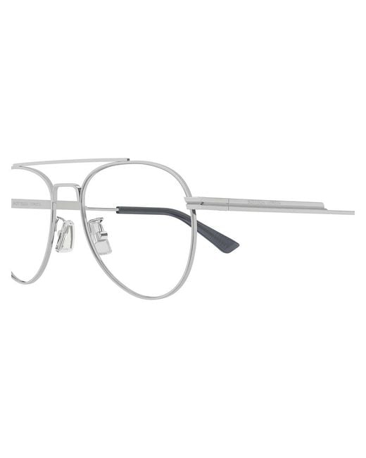 Bottega Veneta Multicolor Eyewear Pilot Frame Glasses for men