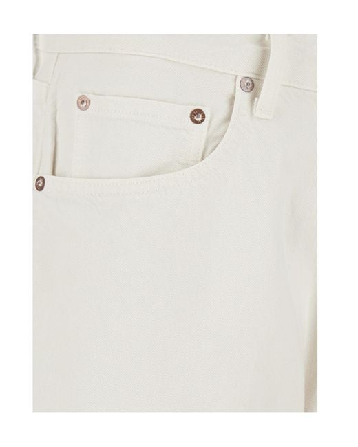 Agolde White Magnus Straight-Leg Jeans for men