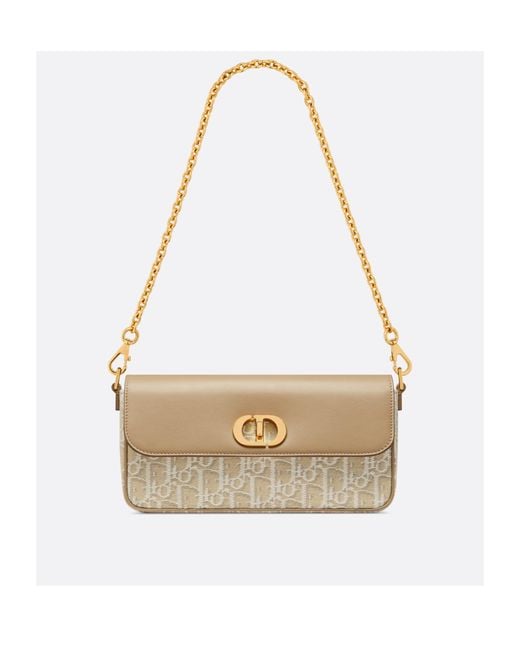 Dior Natural 30 Montaigne Avenue East-West Double Strap Mini Chain Bag