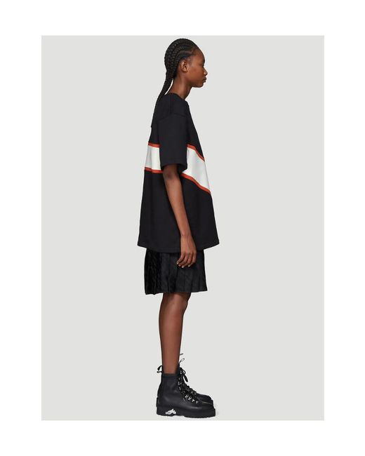 Off-White c/o Virgil Abloh Black Contrasting Panels T-Shirt Dress