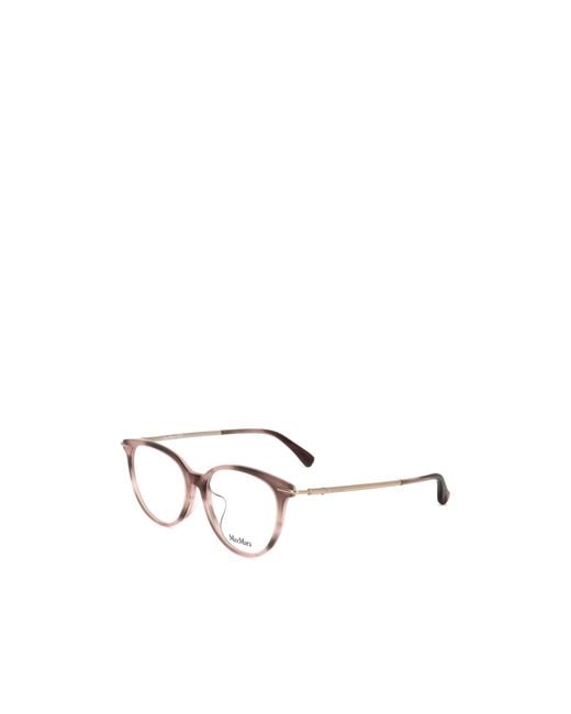 Max Mara White Round Frame Glasses