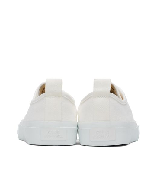Studio Nicholson White Classic Lace-Up Sneakers for men