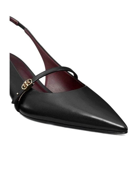 Tory Burch Multicolor Double T Buckle Mary Jane Slingback Pumps