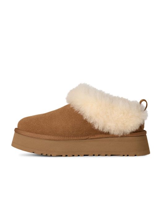 Ugg Brown Tazzelle Logo Patch Slippers