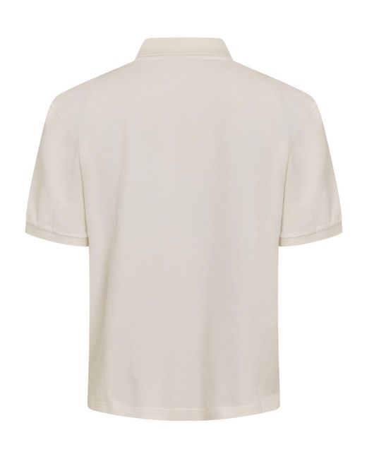Miu Miu White Off- Short-Sleeve Polo Shirt for men