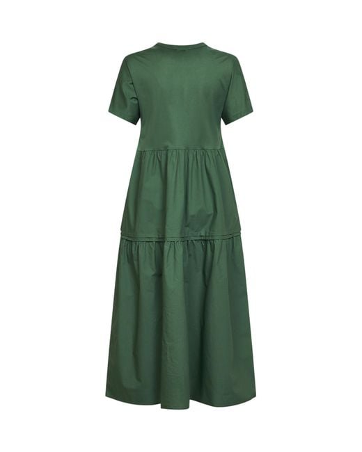 Weekend by Maxmara Green Wkdcapsula Jersey Flounce Midi Dress