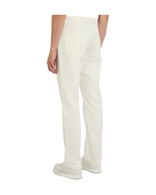 Givenchy White Straight-Leg Jeans for men